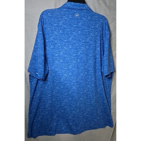 Peter Millar Crown Crafted 123rd US Open Polo Shirt, Sz XXL, Blue/White, LACC - Picture 6 of 10